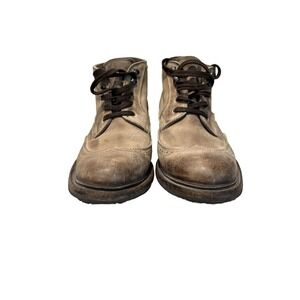 n.d.c. made by hand Distressed Leather Wingtip Chuka Boots Mens Size 10 EU 43
